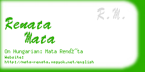 renata mata business card